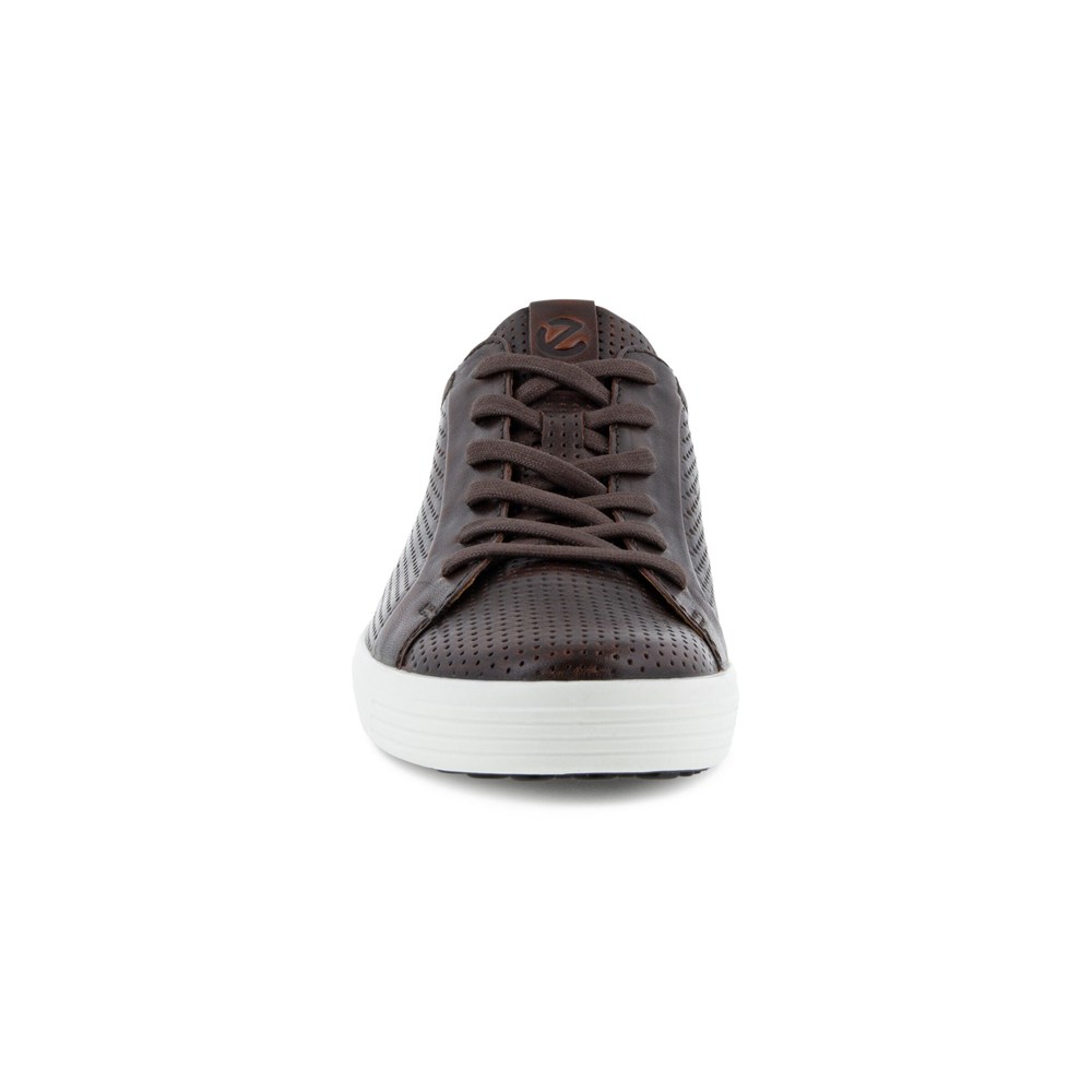 Tenis Hombre - ECCO Soft 7 Laced - Marrom - EOU780432